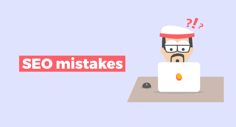 SEO mistakes infographic-Digital marketing mistakes